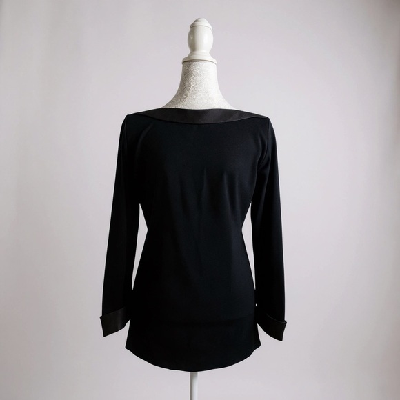 Chanel Black Employee Uniform Boatneck Top - Picture 2 of 6